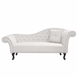 ΑΝΑΚΛΙΝΔΡΟ T.CHESTERFIELD NIOVI HM3008.02 PU ΛΕΥΚΟ-ΜΑΥΡΑ ΠΟΔΙΑ(ΔΕΞΙ)190x61x84Yεκ