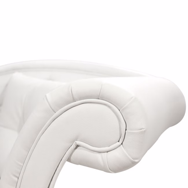 ΑΝΑΚΛΙΝΔΡΟ T.CHESTERFIELD NIOVI HM3008.02 PU ΛΕΥΚΟ-ΜΑΥΡΑ ΠΟΔΙΑ(ΔΕΞΙ)190x61x84Yεκ - Image 3