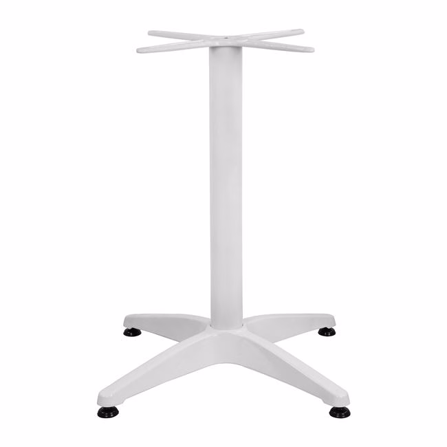 ΒΑΣΗ ΑΛΟΥΜΙΝΙΟΥ 4ΝΥΧΗ 66x66x69Υεκ. ΜΕ ΣΤΑΥΡΟ 45x45εκ. HM448.02 ΛΕΥΚΗ - Image 3