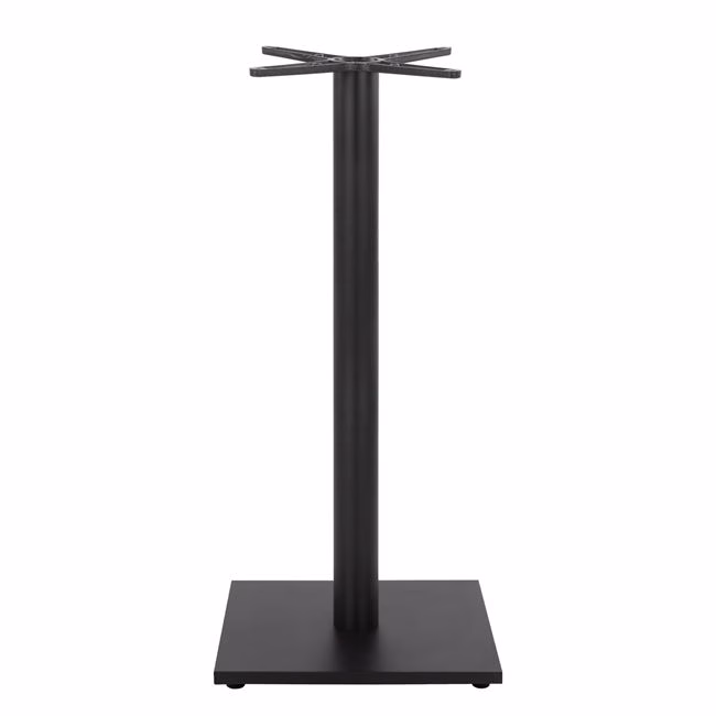 ΒΑΣΗ BAR ΜΕΤΑΛΛΙΚΗ ΜΑΥΡΗ ΜΑΤ 45Χ45Χ108εκ. ΜΕ ΡΕΓΟΥΛΑΤΟΡΟΥΣ HM439 - Image 3