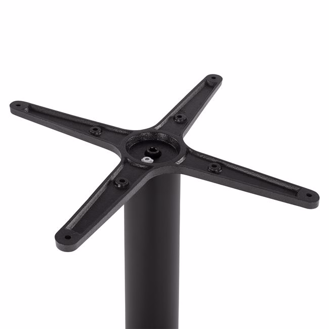 ΒΑΣΗ BAR ΜΕΤΑΛΛΙΚΗ ΜΑΥΡΗ ΜΑΤ 45Χ45Χ108εκ. ΜΕ ΡΕΓΟΥΛΑΤΟΡΟΥΣ HM439 - Image 4