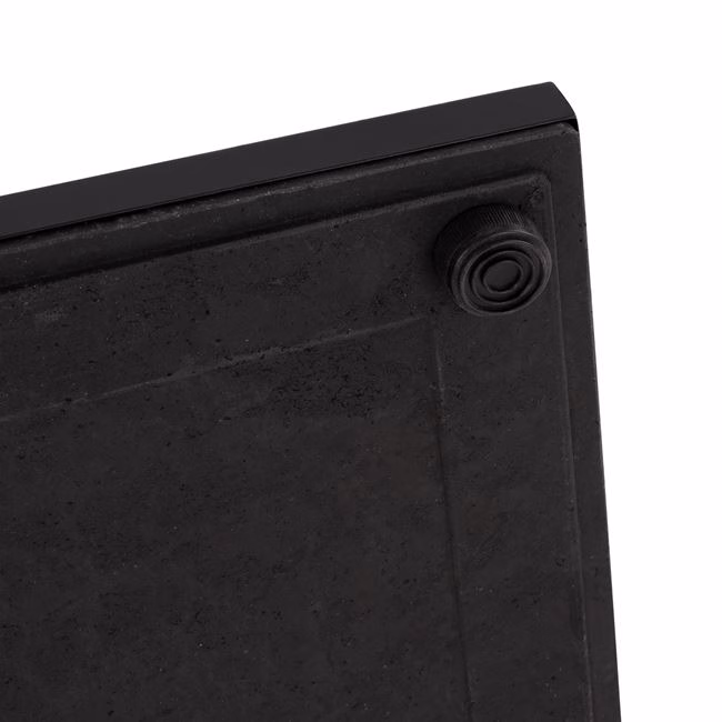 ΒΑΣΗ BAR ΜΕΤΑΛΛΙΚΗ ΜΑΥΡΗ ΜΑΤ 45Χ45Χ108εκ. ΜΕ ΡΕΓΟΥΛΑΤΟΡΟΥΣ HM439 - Image 6