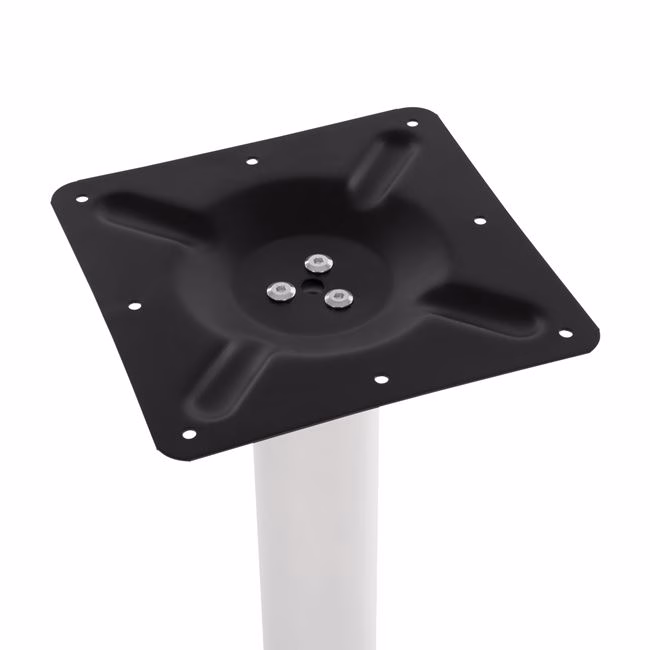 ΒΑΣΗ ΜΕΤΑΛΛΙΚΗ ΛΕΥΚΗ ΜΑΤ 40Χ40Χ72Υεκ. ΜΕ ΡΕΓΟΥΛΑΤΟΡΟΥΣ HM421.12 - Image 4