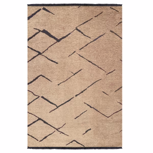 ΧΑΛΙ ΣΑΛΟΝΙΟΥ CALLISTO ΜΕ ΚΡΟΣΙΑ HM7674.01 ΑΝΟΙΧΤΟ ΚΑΦΕ ΜΑΥΡΟ 160Χ230 εκ.