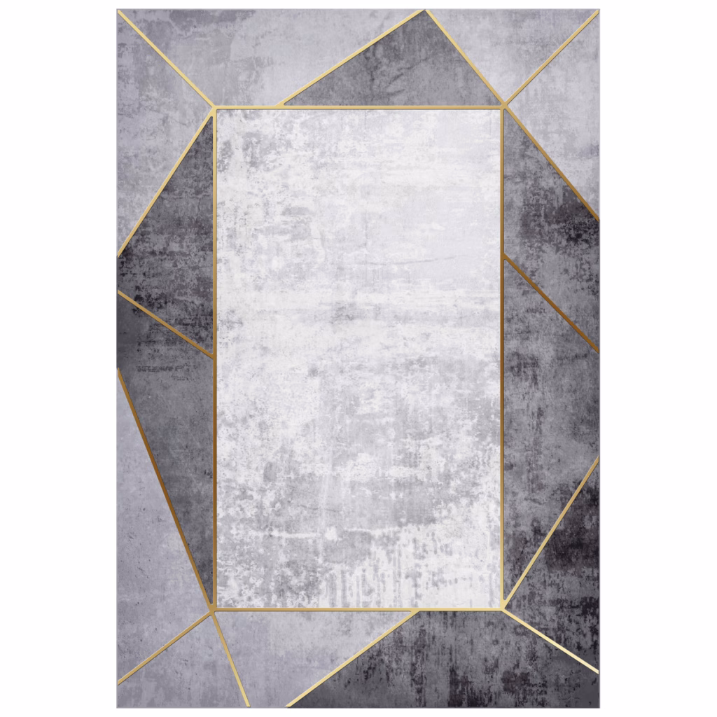 ΧΑΛΙ ΣΑΛΟΝΙΟΥ ΜΕ ΚΡΟΣΙΑ JOSIANE ΓΚΡΙ HM7675.23 160X230 εκ.