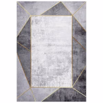 ΧΑΛΙ ΣΑΛΟΝΙΟΥ ΜΕ ΚΡΟΣΙΑ JOSIANE ΓΚΡΙ HM7675.23 160X230 εκ.