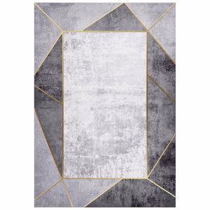 ΧΑΛΙ ΣΑΛΟΝΙΟΥ ΜΕ ΚΡΟΣΙΑ JOSIANE ΓΚΡΙ HM7675.23 160X230 εκ.