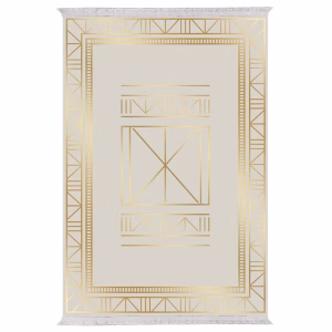 ΧΑΛΙ ΣΑΛΟΝΙΟΥ ΜΕ ΚΡΟΣΙΑ JOSIANE ΜΠΕΖ ΧΡΥΣΟ HM7675.34 160X230εκ.