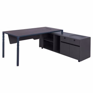 ΕΠΑΓΓΕΛΜΑΤΙΚΟ ΓΡΑΦΕΙΟ LYANNA ΔΕΞΙΑ ΓΩΝΙΑ HM2093R ΣΕ ΓΚΡΙ & ΒΕΓΓΕ ΑΠΟΧΡΩΣΗ 183X160X76Υεκ.