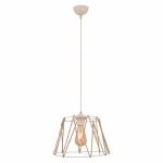 ΦΩΤΙΣΤΙΚΟ ΟΡΟΦΗΣ ΜΕΤΑΛΛΙΚΟ ΛΕΥΚΟ ΜΕ ΣΧΟΙΝΙ ΜΠΕΖ HM7566.03 Φ30x81Υ εκ.