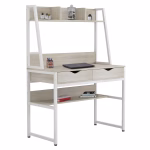 ΓΡΑΦΕΙΟ ΜΕ ΒΙΒΛΙΟΘΗΚΗ TANAYA HM2390.13 ΜΕΛΑΜΙΝΗ SONAMA-ΛΕΥΚΟΣ ΜΕΤΑΛΛO 100x48x139Y