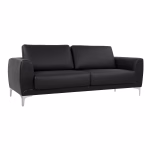 ΚΑΝΑΠΕΣ 3ΘΕΣΙΟΣ KENZIE HM3121.31 ΜΕ ΜΑΥΡΟ PU 190x81x81 εκ.