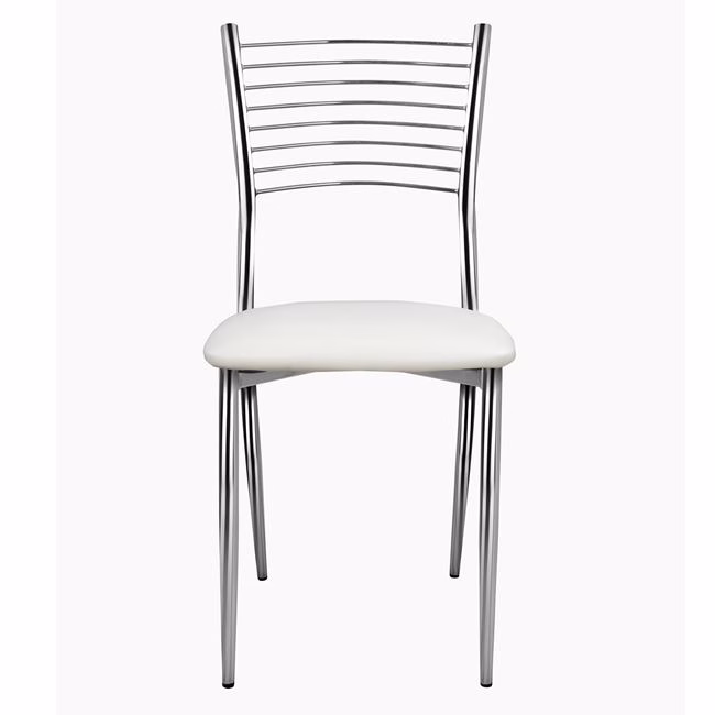 ΚΑΡΕΚΛΑ ELVIRA HM0025.01 ΜΕ ΚΑΘΙΣΜΑ ΑΠΟ ΛΕΥΚΟ PU 40X44X83 εκ - Image 2