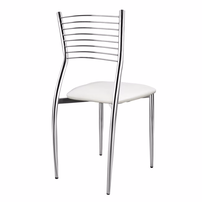 ΚΑΡΕΚΛΑ ELVIRA HM0025.01 ΜΕ ΚΑΘΙΣΜΑ ΑΠΟ ΛΕΥΚΟ PU 40X44X83 εκ - Image 4