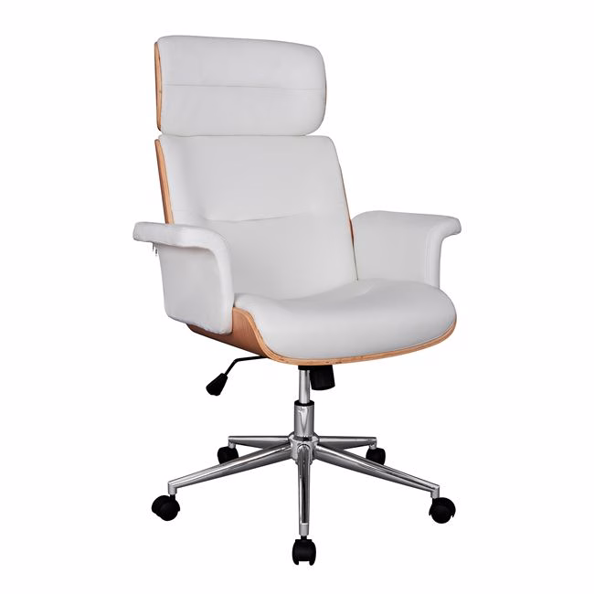 ΚΑΡΕΚΛΑ ΓΡΑΦΕΙΟΥ ΔΙΕΥΘΥΝΤΙΚΗ SUPERIOR PRO HM1108.02 SONAMA-ΛΕΥΚΟ PU 74x74x116Yεκ.