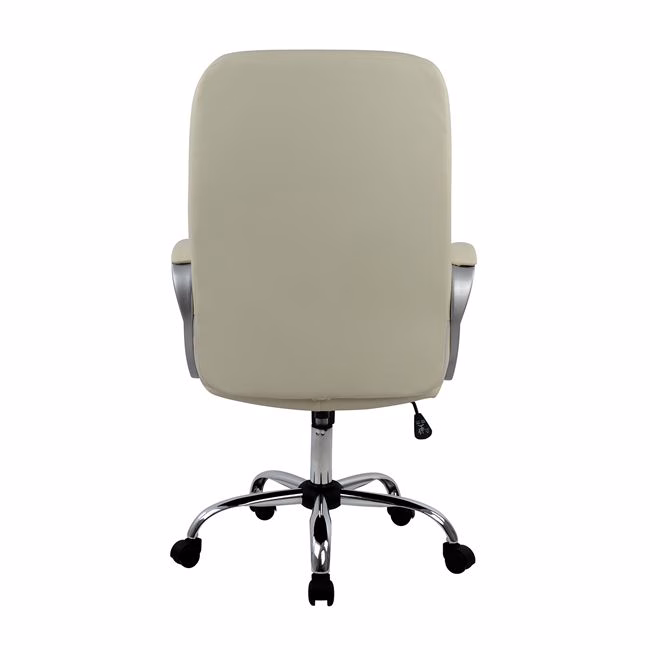 ΚΑΡΕΚΛΑ ΓΡΑΦΕΙΟΥ HM1024.08 ΕΚΡΟΥ IVERN ΜΕ ΠΟΔΙ ΧΡΩΜΙΟΥ 64x55x120 εκ. - Image 6