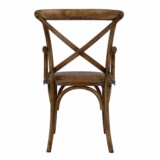 ΚΑΡΕΚΛΑ ΜΕ ΜΠΡΑΤΣΑ ΞΥΛΙΝΗ FORENZA HM0105.01 NATURAL & ΨΑΘΑ 52x56x89,5 εκ. - Image 6