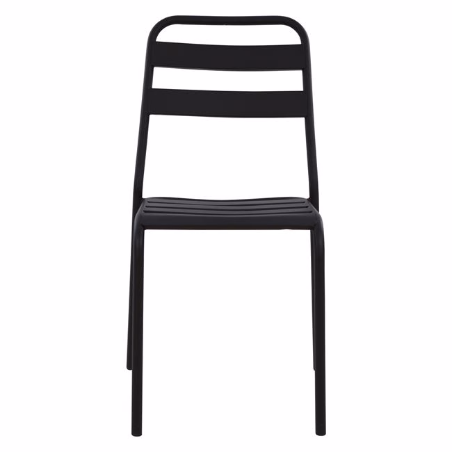 ΚΑΡΕΚΛΑ ΜΕΤΑΛΛΙΚΗ ΜΑΥΡΗ JASON HM5177.01 43x50x86cm - Image 3