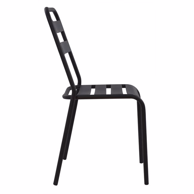 ΚΑΡΕΚΛΑ ΜΕΤΑΛΛΙΚΗ ΜΑΥΡΗ JASON HM5177.01 43x50x86cm - Image 4