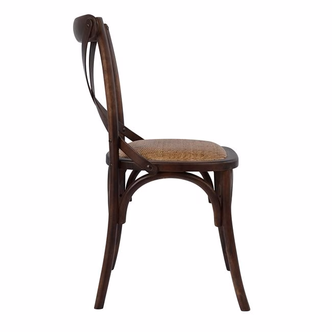 ΚΑΡΕΚΛΑ ΞΥΛΙΝΗ FORENZA HM0104.03 ΚΑΦΕ ΜΕ ΨΑΘΑ 50X53X88 εκ. - Image 4