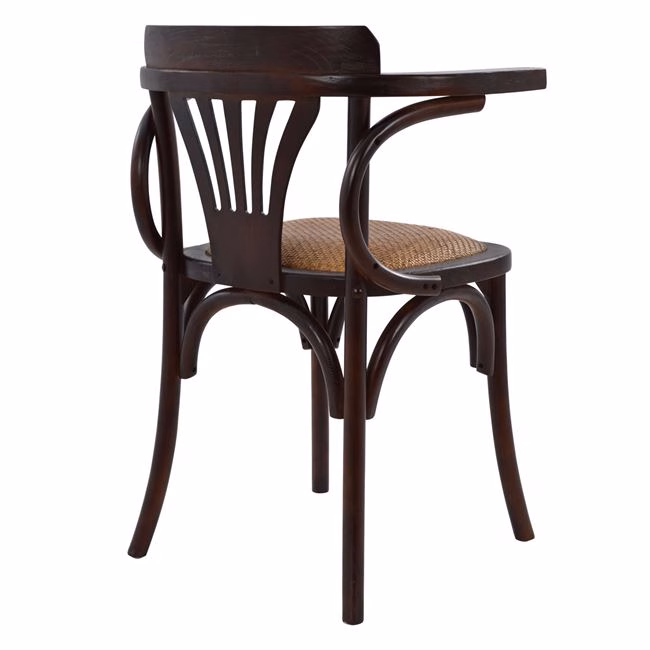 ΚΑΡΕΚΛΑ ΞΥΛΙΝΗ Τ.ΒΙΕΝΝΗΣ ANTIQUE ΚΑΦΕ HM0180.03 ΜΕ ΨΑΘΑ 58,5x49,5x77 εκ. - Image 5