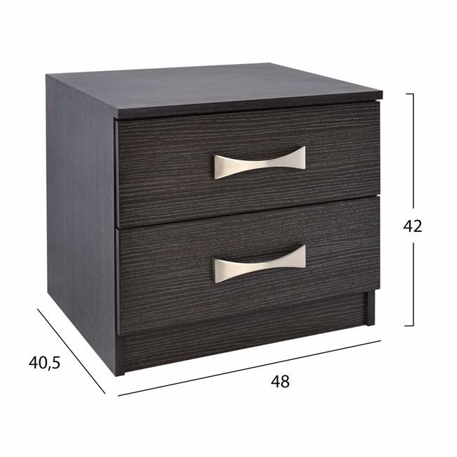 ΚΟΜΟΔΙΝΟ ΜΕ 2 ΣΥΡΤΑΡΙΑ ΚΑΙ ΧΕΡΟΥΛΙ ASHLYN HM2235.01 ZEBRANO 48x40x42Yεκ. - Image 2