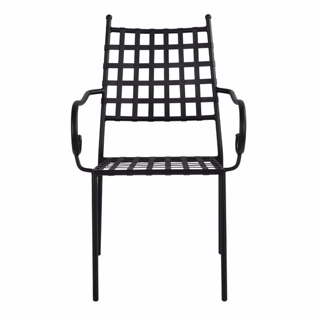 ΜΕΤΑΛΛΙΚΗ ΠΟΛΥΘΡΟΝΑ KENNEDY HM5171.11 ΣΕ ΜΑΥΡΗ ΑΠΟΧΡΩΣΗ 57x60x92 cm - Image 3