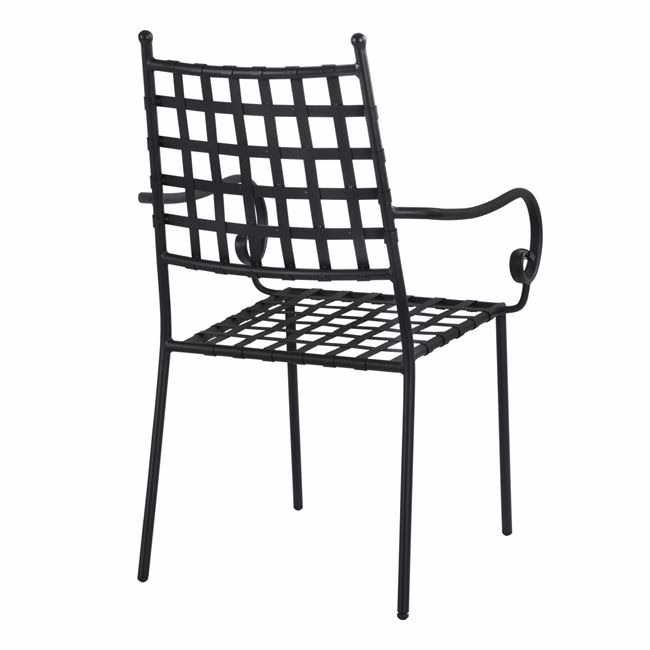 ΜΕΤΑΛΛΙΚΗ ΠΟΛΥΘΡΟΝΑ KENNEDY HM5171.11 ΣΕ ΜΑΥΡΗ ΑΠΟΧΡΩΣΗ 57x60x92 cm - Image 5