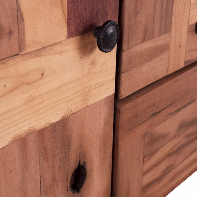 ΜΠΟΥΦΕΣ HM8382 JAIDA ΑΠΟ ΞΥΛΟ MANGO & ΜΕΤΑΛΛΙΚΑ ΠΟΔΙΑ 140Χ40Χ80ΕΚ - Image 6