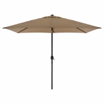 ΟΜΠΡΕΛΑ ΑΛΟΥΜΙΝΙΟΥ CAMBELL HM6029.02 ΟΡΘΟΓΩΝΙΑ ΑΝΑΚΛΙΝΟΜΕΝΗ ΜΟΚΑ ΓΚΡΙ 262x170x253 εκ.