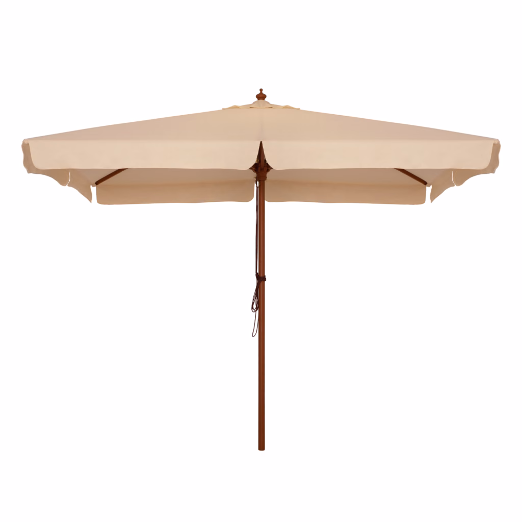 ΟΜΠΡΕΛΑ ΕΠΑΓΓΕΛΜΑΤΙΚΗ WALLER 3,00X3,00X2,50Y ΜΕ ΞΥΛΙΝΟ ΣΚΕΛΕΤΟ HM6022 ΜΠΕΖ