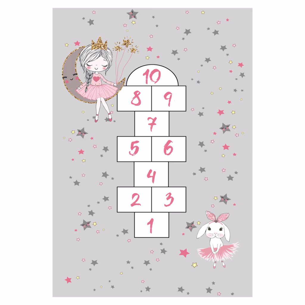 ΠΑΙΔΙΚΟ ΧΑΛΙ ΜΕ ΚΡΟΣΙΑ HM7679.02 ΓΚΡΙ 120Χ180 εκ.