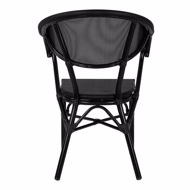 ΠΟΛΥΘΡΟΝΑ ΑΛΟΥΜΙΝΙΟΥ CLAY BAMBOO LOOK ΜΑΥΡΗ ΜΕ TEXTLINE HM5025.02 59x60x82 cm - Image 6