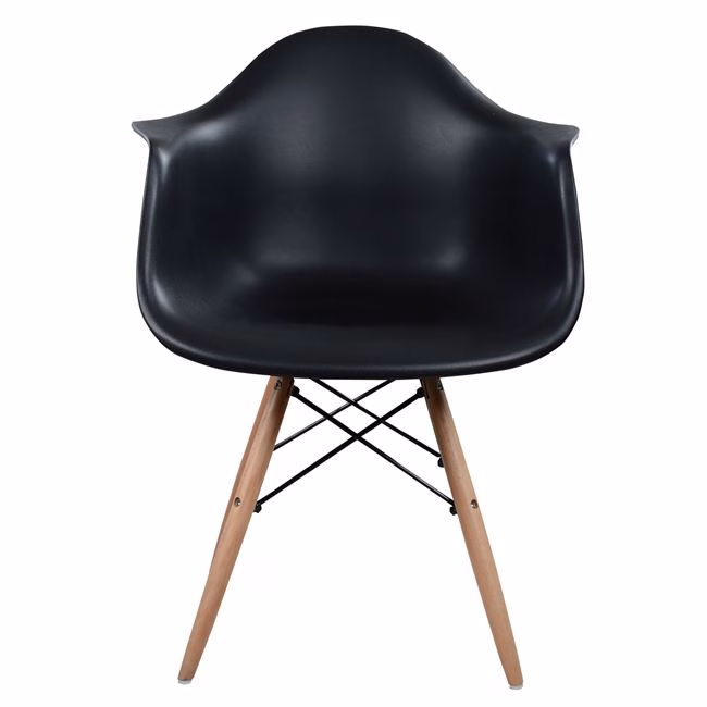 ΠΟΛΥΘΡΟΝΑ ΜΕ ΞΥΛΙΝΑ ΠΟΔΙΑ & ΚΑΘΙΣΜΑ ΜΑΥΡΟ MIRTO HM005.02 64x60x81 εκ. - Image 3