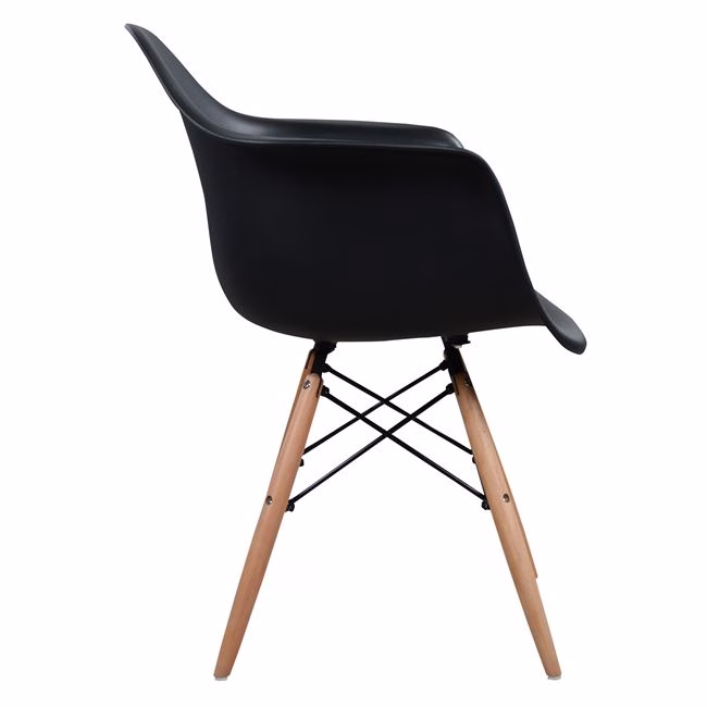 ΠΟΛΥΘΡΟΝΑ ΜΕ ΞΥΛΙΝΑ ΠΟΔΙΑ & ΚΑΘΙΣΜΑ ΜΑΥΡΟ MIRTO HM005.02 64x60x81 εκ. - Image 4