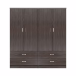 ΣΕΤ 2 ΤΜΧ ΝΤΟΥΛΑΠΑ 4ΦΥΛΛΗ ΜΕ 4 ΣΥΡΤΑΡΙΑ ZEBRANO 160X42X181 HM11349.01