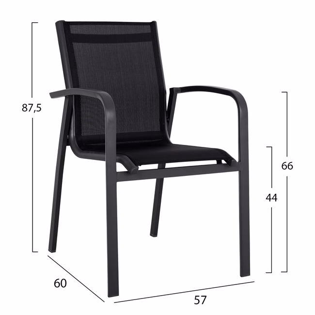 ΣΕΤ 3ΤΜΧ ΤΡΑΠΕΖΙ ΑΛΟΥΜΙΝΙΟΥ & ΠΟΛΥΘΡΟΝΕΣ ΑΛΟΥΜΙΝΙΟΥ ΑΝΘΡΑΚΙ HM10594.02 - Image 3