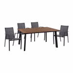 ΣΕΤ 5ΤΜΧ ΤΡΑΠΕΖΙ ΑΛΟΥΜΙΝΙΟΥ & ΠΟΛΥΘΡΟΝΕΣ ΑΛΟΥΜΙΝΙΟΥ ΑΝΘΡΑΚΙ HM10599.02