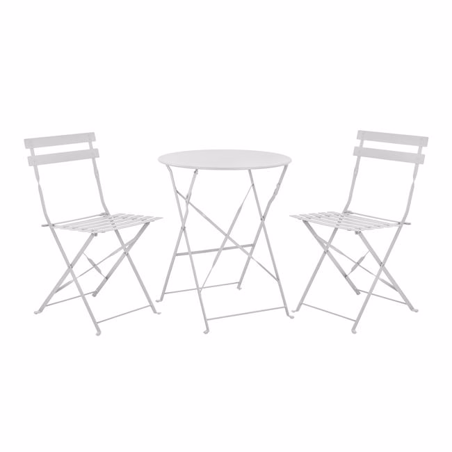 ΣΕΤ ΤΡΑΠΕΖΑΡΙΑΣ 3ΤΜΧ ΛΕΥΚΟ HM5527.02 ΜΕ ΤΡΑΠΕΖΙ Φ60Χ72Υ εκ.