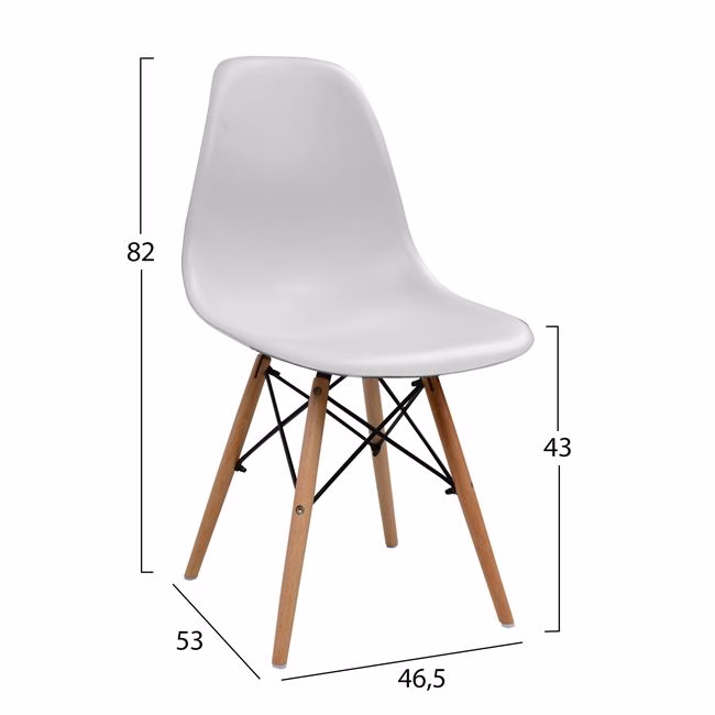 ΣΕΤ ΤΡΑΠΕΖΑΡΙΑΣ 5ΤΜΧ HM10349.02 ΤΡΑΠΕΖΙ & ΚΑΡΕΚΛΕΣ TWIST 120x70x76,5 cm - Image 3