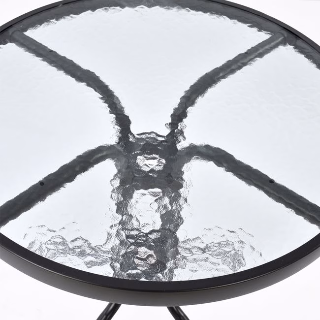 ΣΕΤ ΤΡΑΠΕΖΑΡΙΑΣ ΜΕΤΑΛΛΙΚΟ 3ΤΜΧ ΜΕ 2 ΚΑΡΕΚΛΕΣ & ΤΡΑΠΕΖΙ Φ60 ΓΚΡΙ HM5181.01 - Image 4