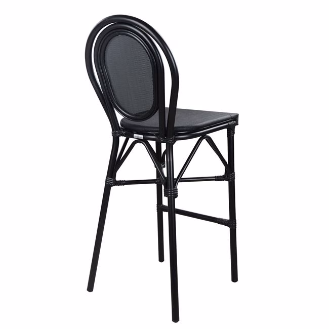 ΣΚΑΜΠΩ ΑΛΟΥΜΙΝΙΟΥ AZARIA BAMBOO LOOK ΜΑΥΡΟ ΜΕ TEXTLINE HM5060 47x61x115 εκ. - Image 4