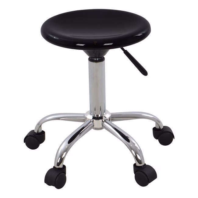 ΣΚΑΜΠΩ ANNY HM207 ΧΑΜΗΛΟ ΜΑΥΡΟ ΜΕ ΑΜΟΡΤΙΣΕΡ ΚΑΙ ΡΟΔΕΣ Φ32Χ57εκ - Image 4