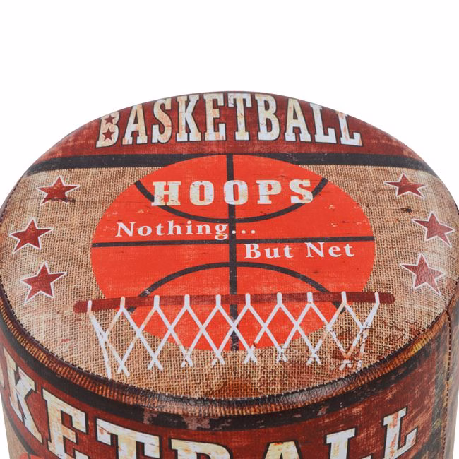 ΣΚΑΜΠΩ ΑΠΟ PU ΜΕ 3 ΠΟΔΙΑ ΞΥΛΙΝΑ HM8156 BASKETBALL Φ30Χ38Υεκ. - Image 4