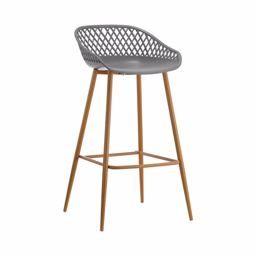 ΣΚΑΜΠΟ ΠΟΛΥΠΡΟΠΥΛΕΝΙΟΥ ΓΚΡΙ ΜΕ ΜΕΤΑΛΛΙΚΑ ΠΟΔΙΑ AVAYA HM8686.10 47x49x97,5Υ εκ.