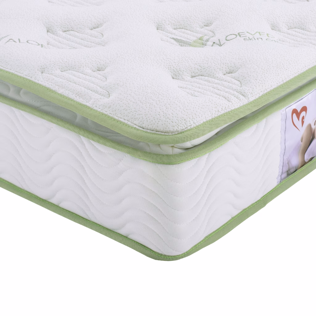 ΣΤΡΩΜΑ CONTINUOUS SPRING ΑΝΩΣΤΡΩΜΑ ALOE VERA 110X190 HM372.12 ΜΟΝΗΣ ΟΨΗΣ