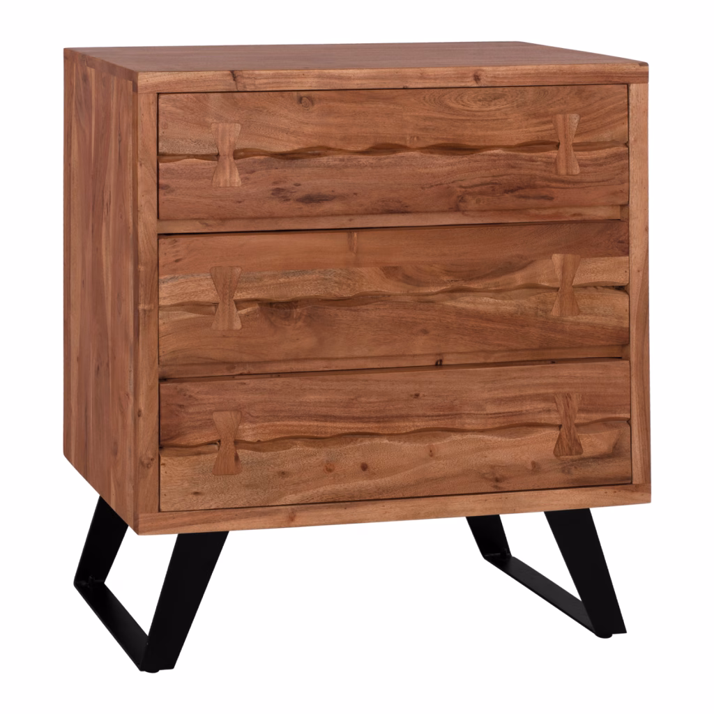 ΣΥΡΤΑΡΙΕΡΑ FANSI 3ΣΥΡΤΑΡΙΑ ΑΠΟ ΜΑΣΙΦ ΞΥΛΟ ΑΚΑΚΙΑΣ 80Χ35,5Χ86,5Υεκ. HM8474.11