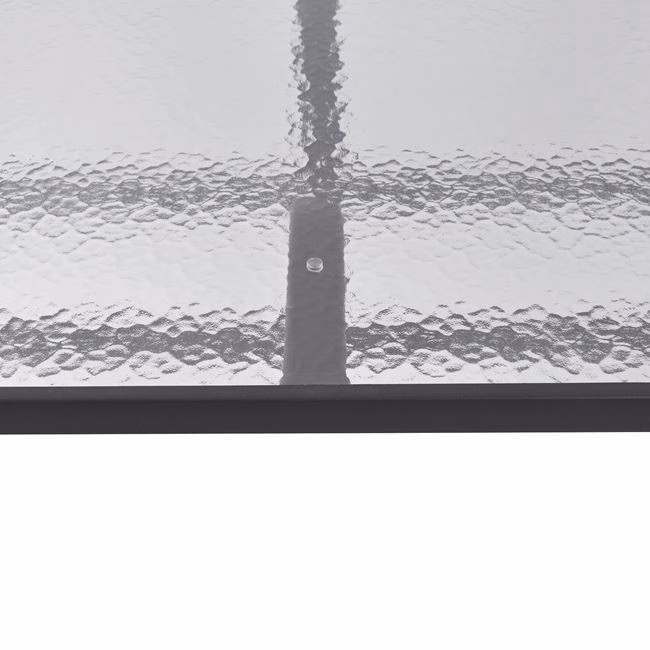 ΤΡΑΠΕΖΙ BRUNO 160Χ90Χ72Υεκ. ΜΕΤΑΛΛΙΚΟ ΓΚΡΙ ΜΕ ΓΥΑΛΙΝΗ ΕΠΙΦΑΝΕΙΑ HM5074.01 - Image 4