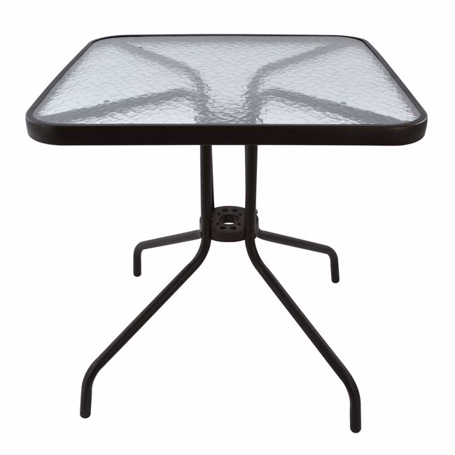 ΤΡΑΠΕΖΙ ΕΞΩΤ.ΧΩΡΟΥ FIGO HM5036.02 ΜΕΤΑΛΛΟ ΚΑΦΕ- ΓΥΑΛΙΝΗ ΕΠΙΦΑΝΕΙΑ 70Χ70Χ72Υεκ - Image 3