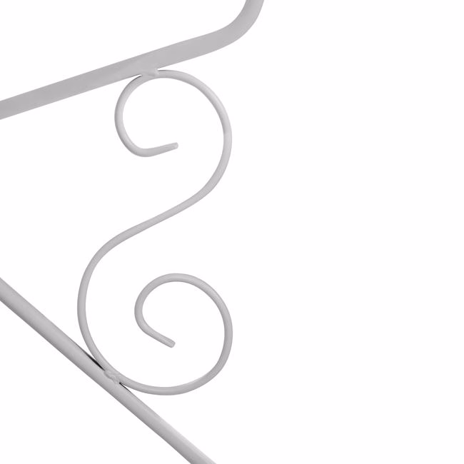 ΤΡΑΠΕΖΙ ΜΕΤΑΛΛΙΚΟ AMORE Φ95 ΑΣΠΡΟ HM5009.02 - Image 5